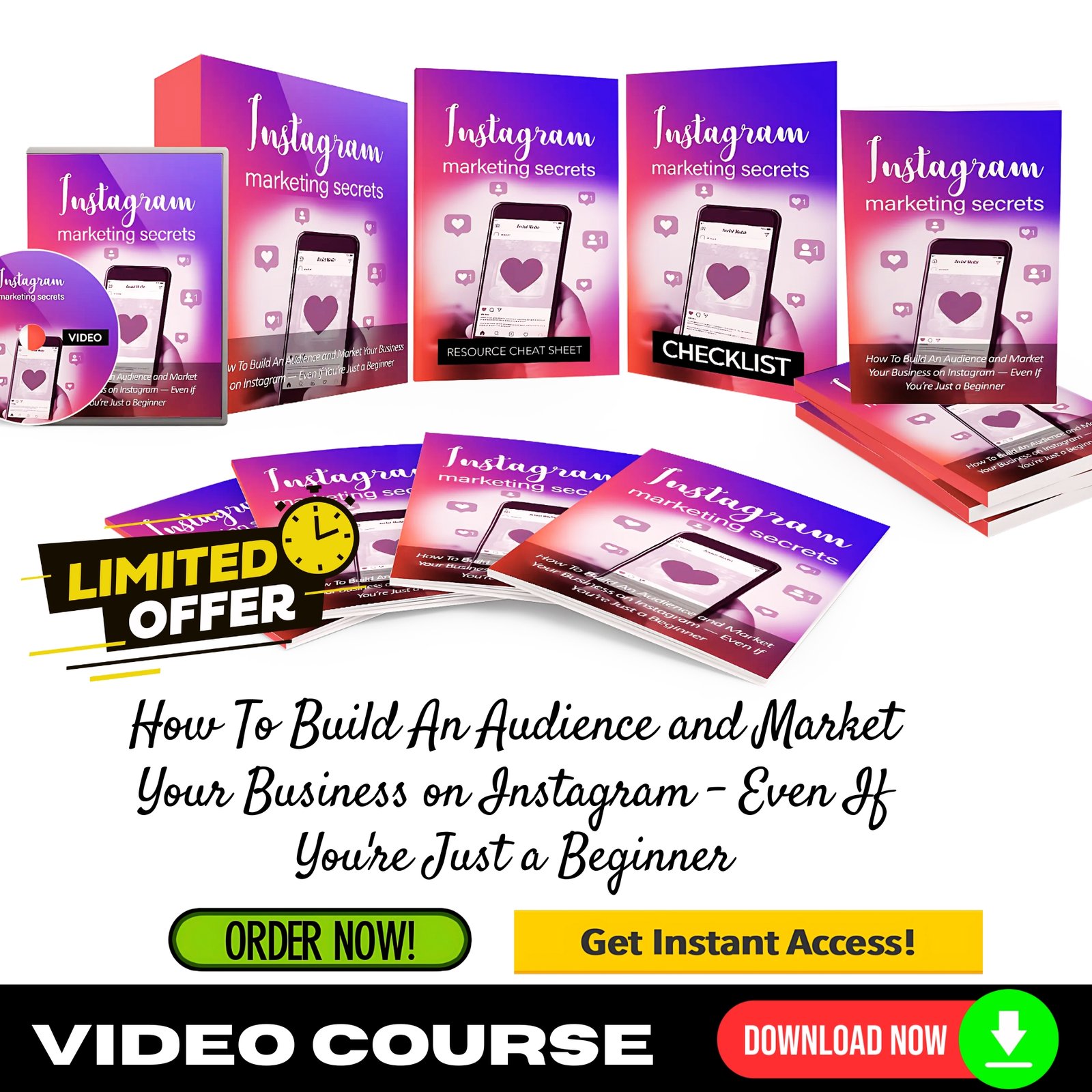 Instagram Marketing Secrets Upgrade Package (Video Marketing)